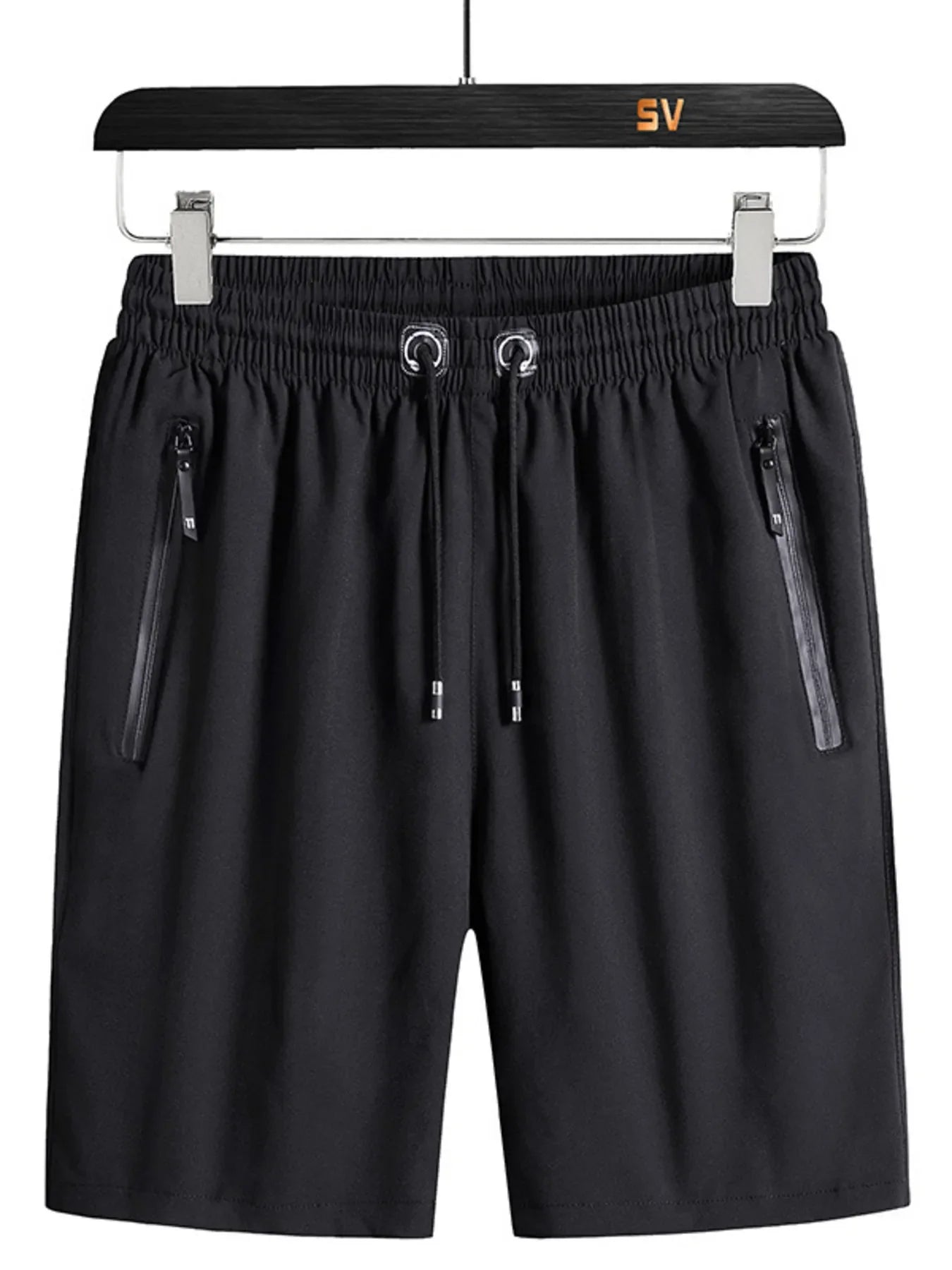 Men's Plus Size Casual Zipper Pocket Shorts