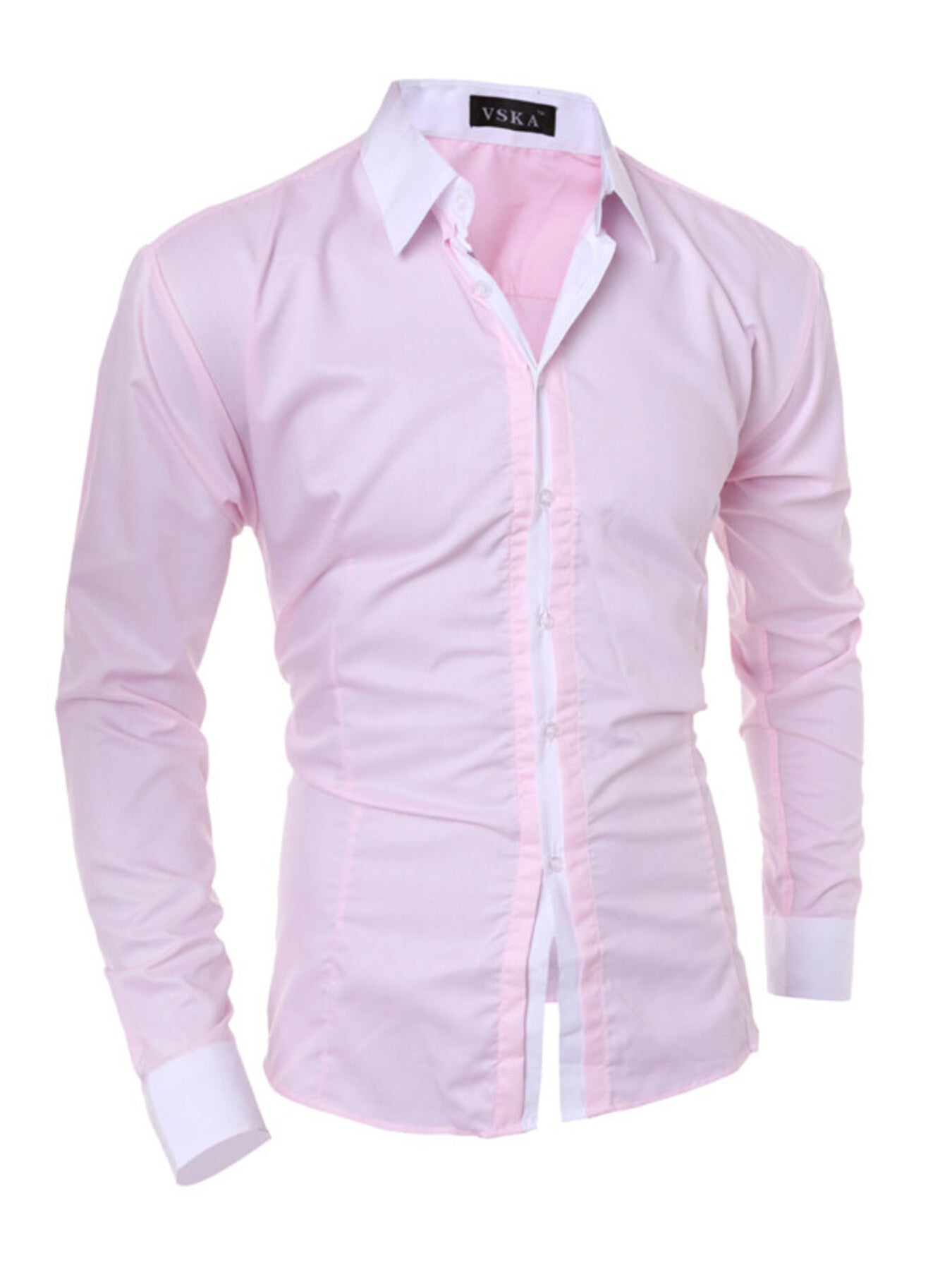 Men's Slim Fit Long Sleeve Shirt