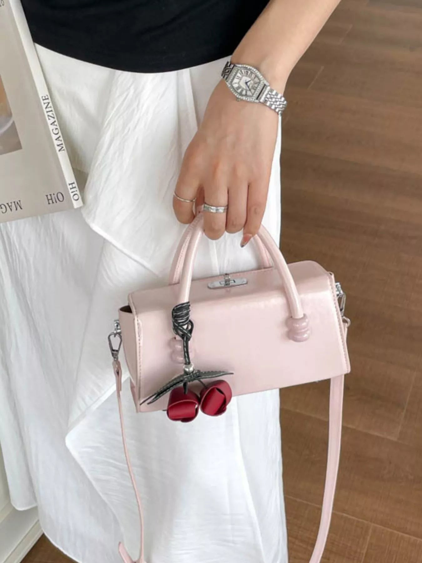 Top Handle Crossbody Bag