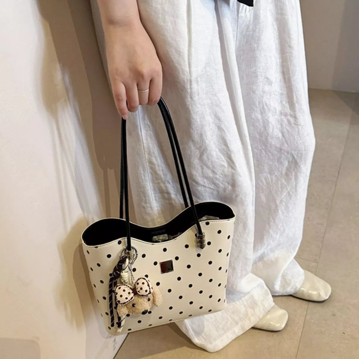 Polka Dot Shoulder Bag
