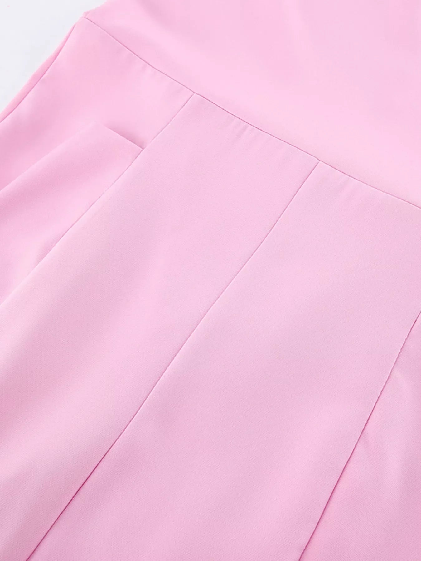 Sleeveless Blazer and Wide-Leg Pants Two-Piece Set