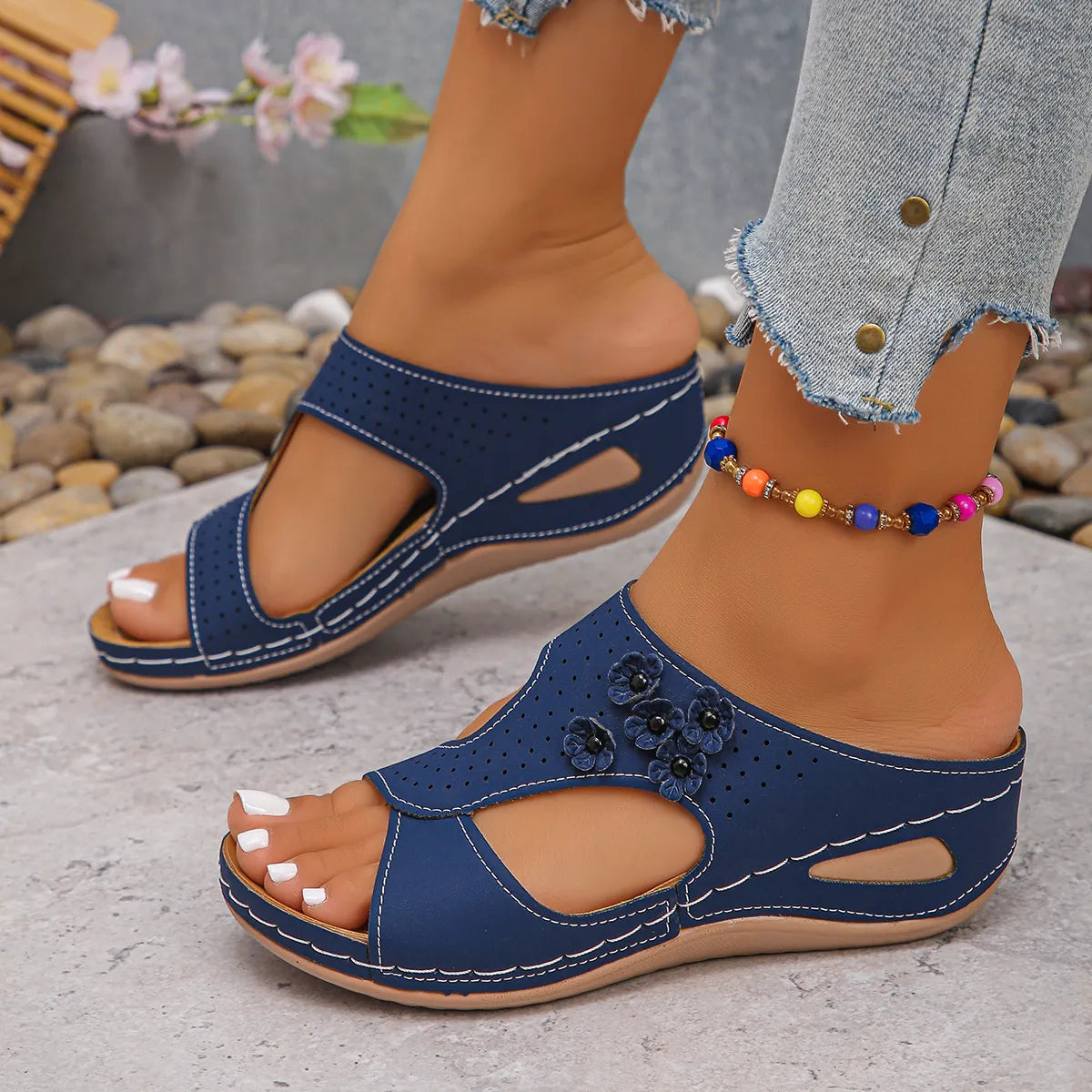 Open Toe Wedge Sandals
