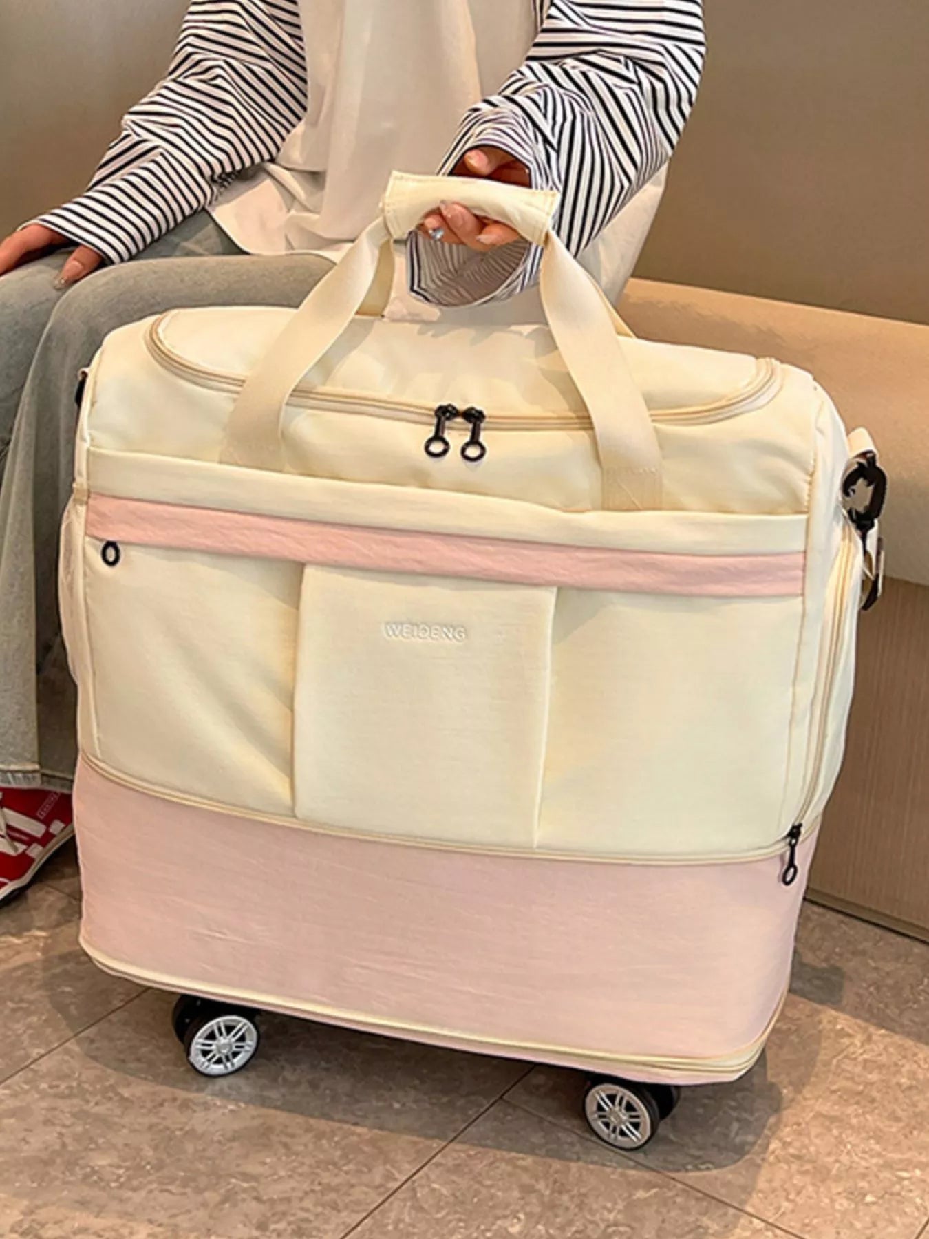 Rolling Duffel Bag with Wheels