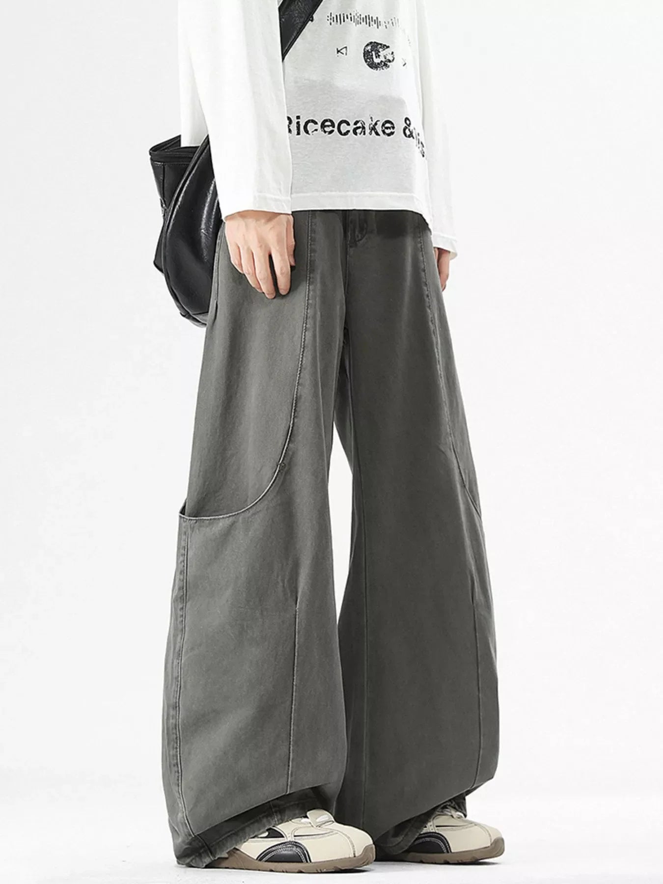 Men's Wide Leg Casual Cargo Pants