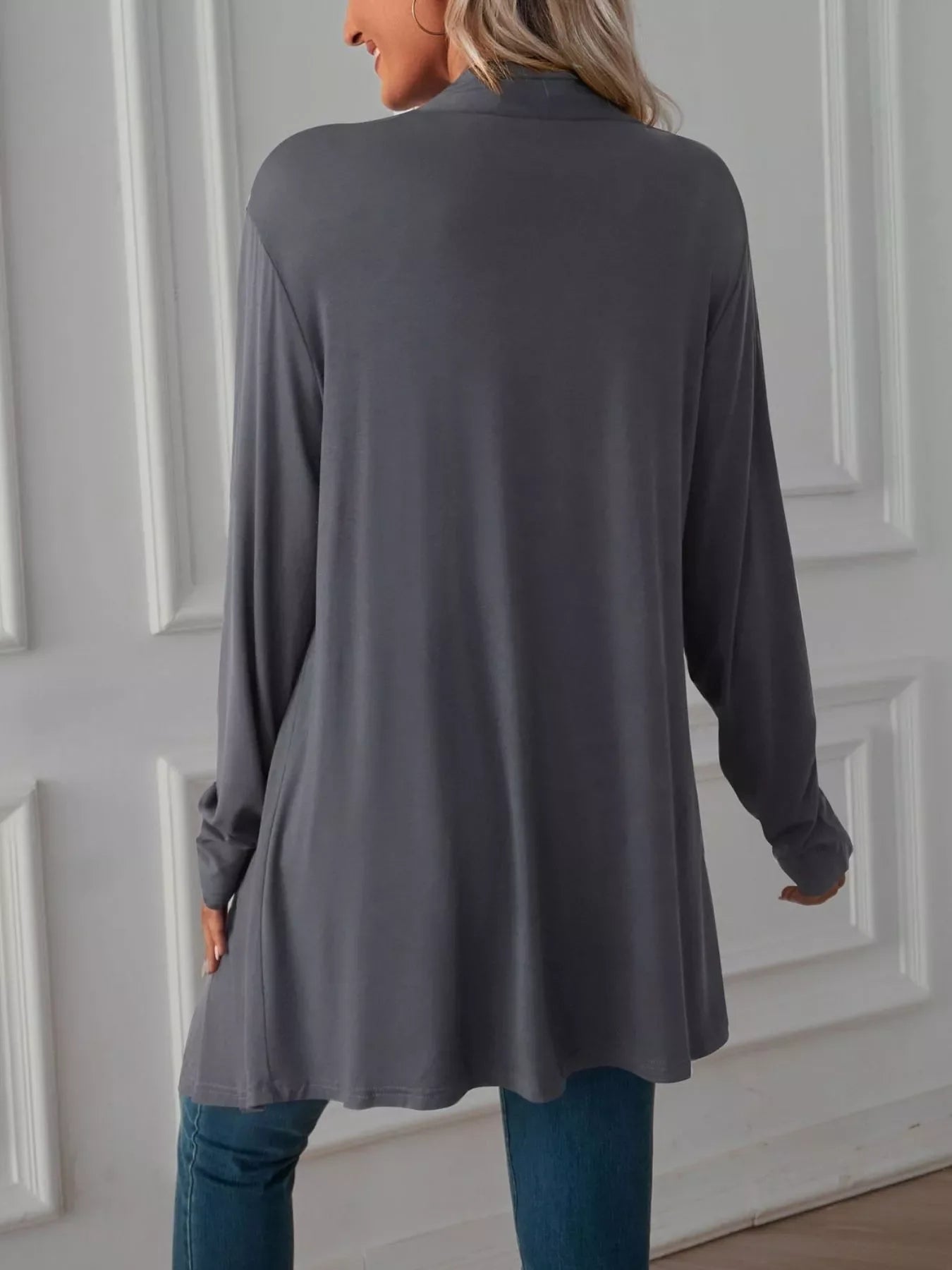Lightweight Open Front Cardigan