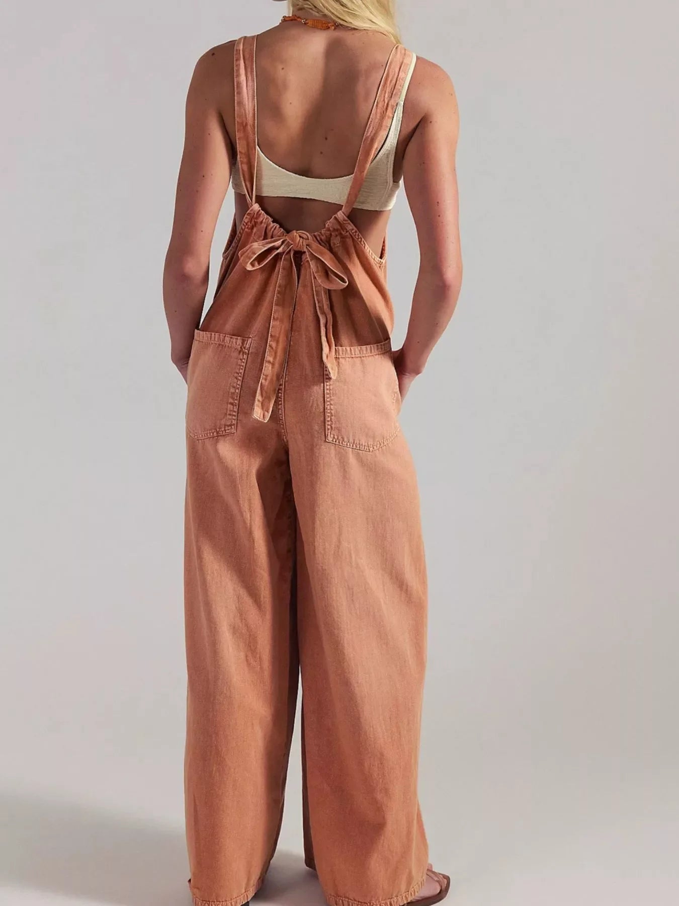 Sleeveless Wide-Leg Jumpsuit