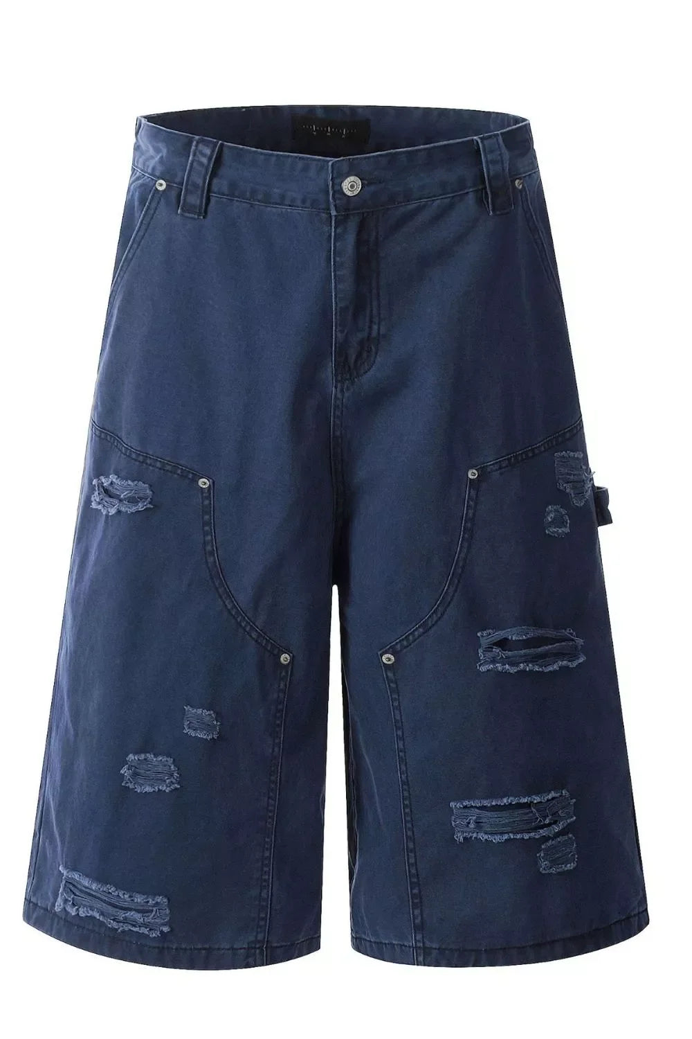 Men's Distressed Wide Leg Shorts