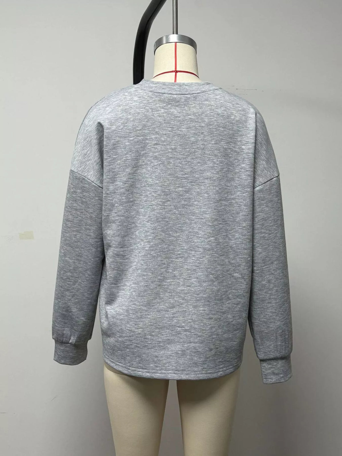 Quarter-Zip Dropped Shoulder Sweatshirt