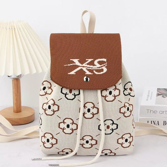 Floral Print Drawstring Backpack Bag