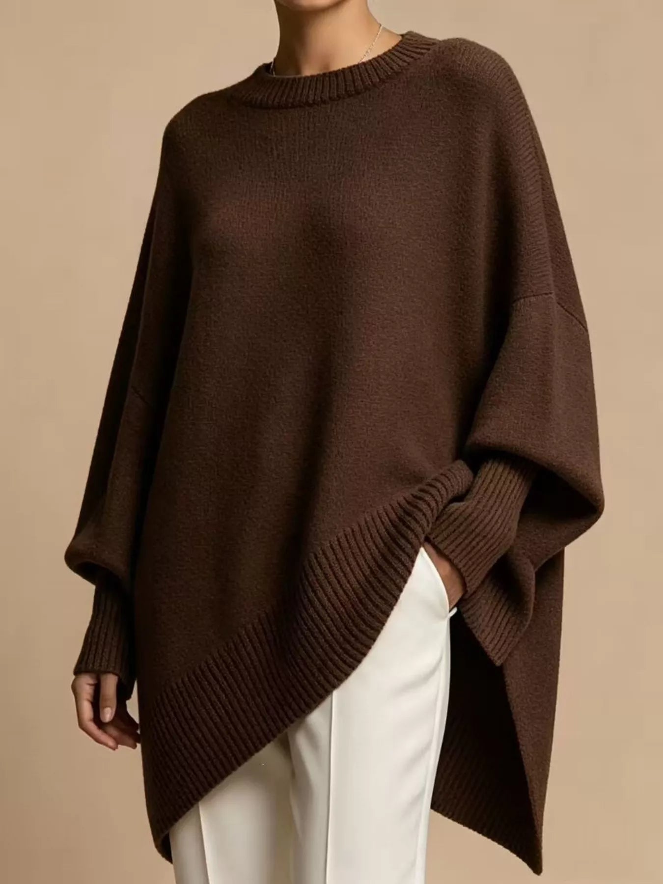 Oversized Batwing Sleeve Sweater