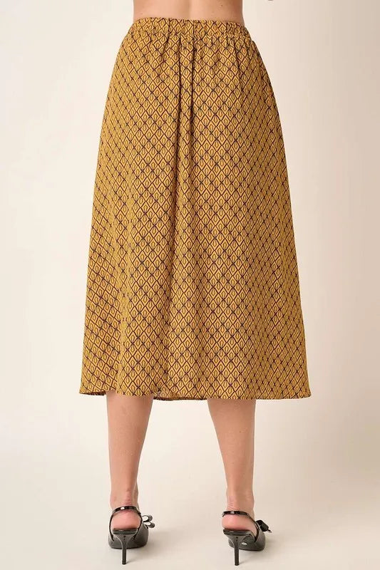 Mittoshop Printed Midi Skirt