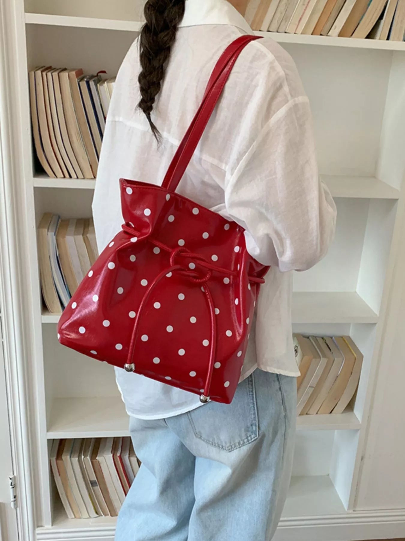 Polka Dot Shoulder Bag