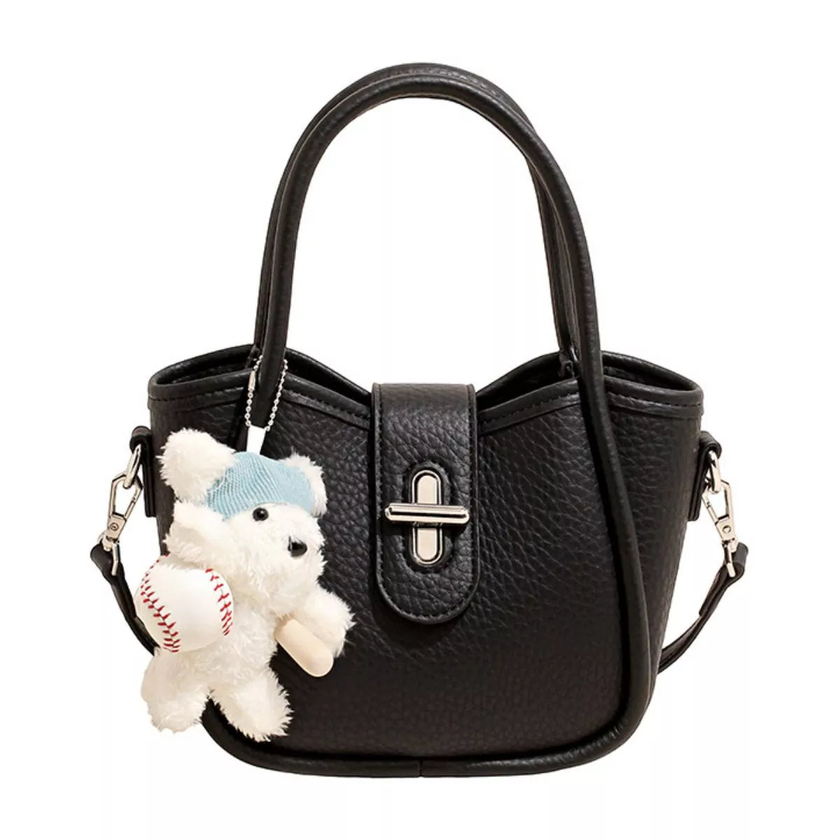 Textured Bucket Handbag