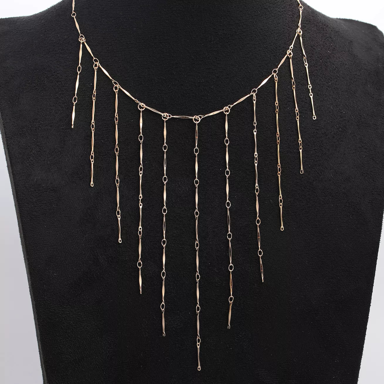 18K Gold-Plated Tassel Waterfall Necklace