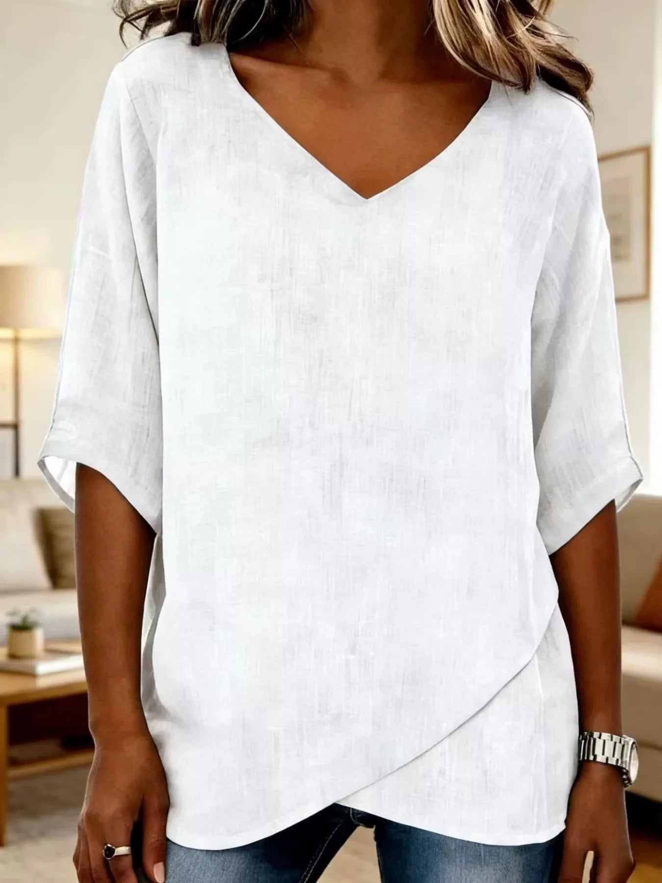 V-Neck Casual T-Shirt