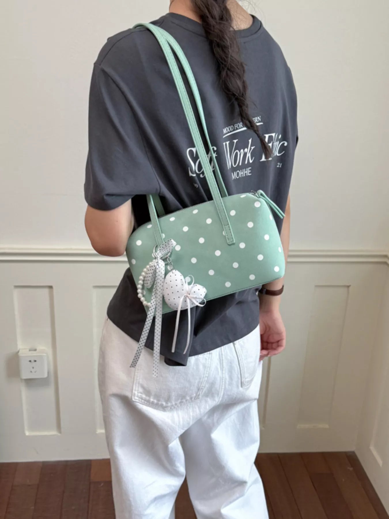 Polka Dot Shoulder Bag