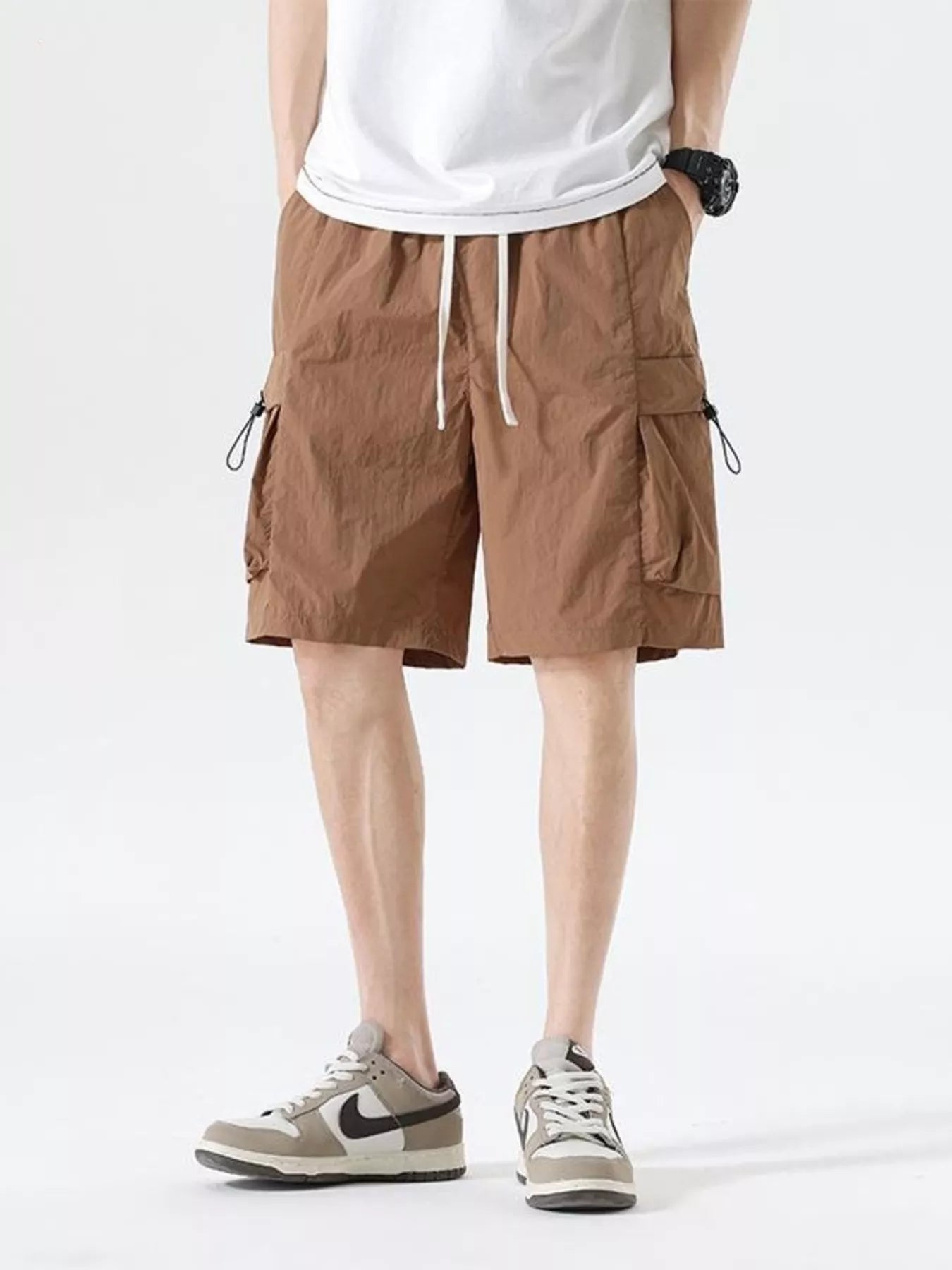Men's Drawstring Cargo Shorts