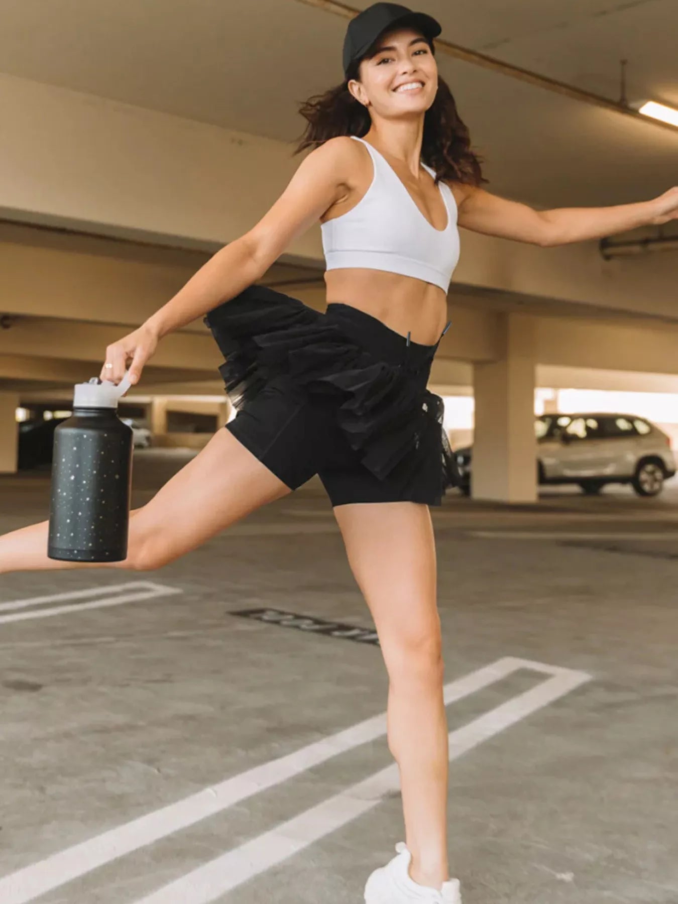 High Waist Skort with Pockets