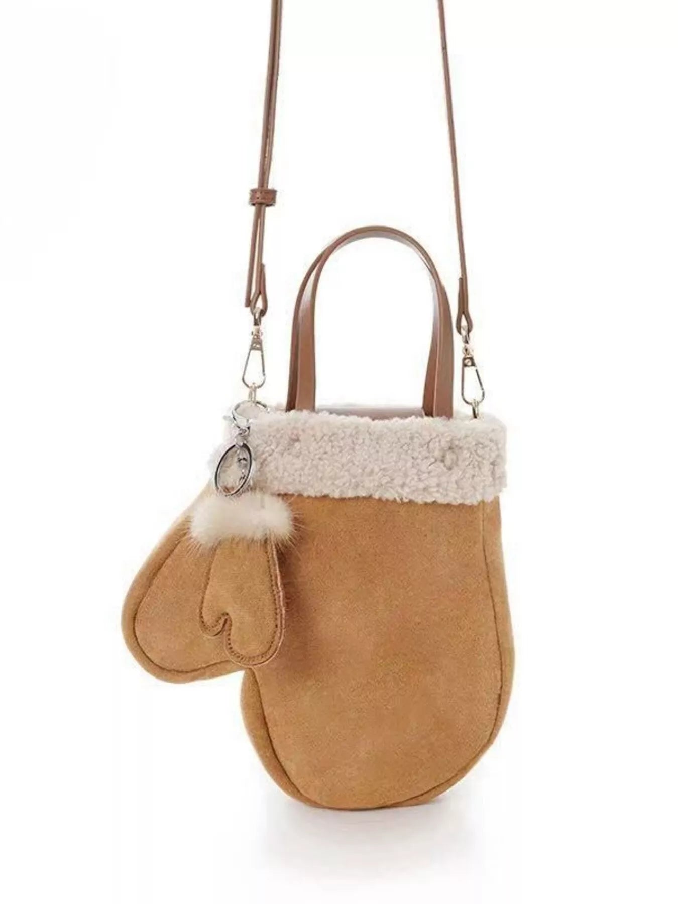 Mitten-Shaped Handbag