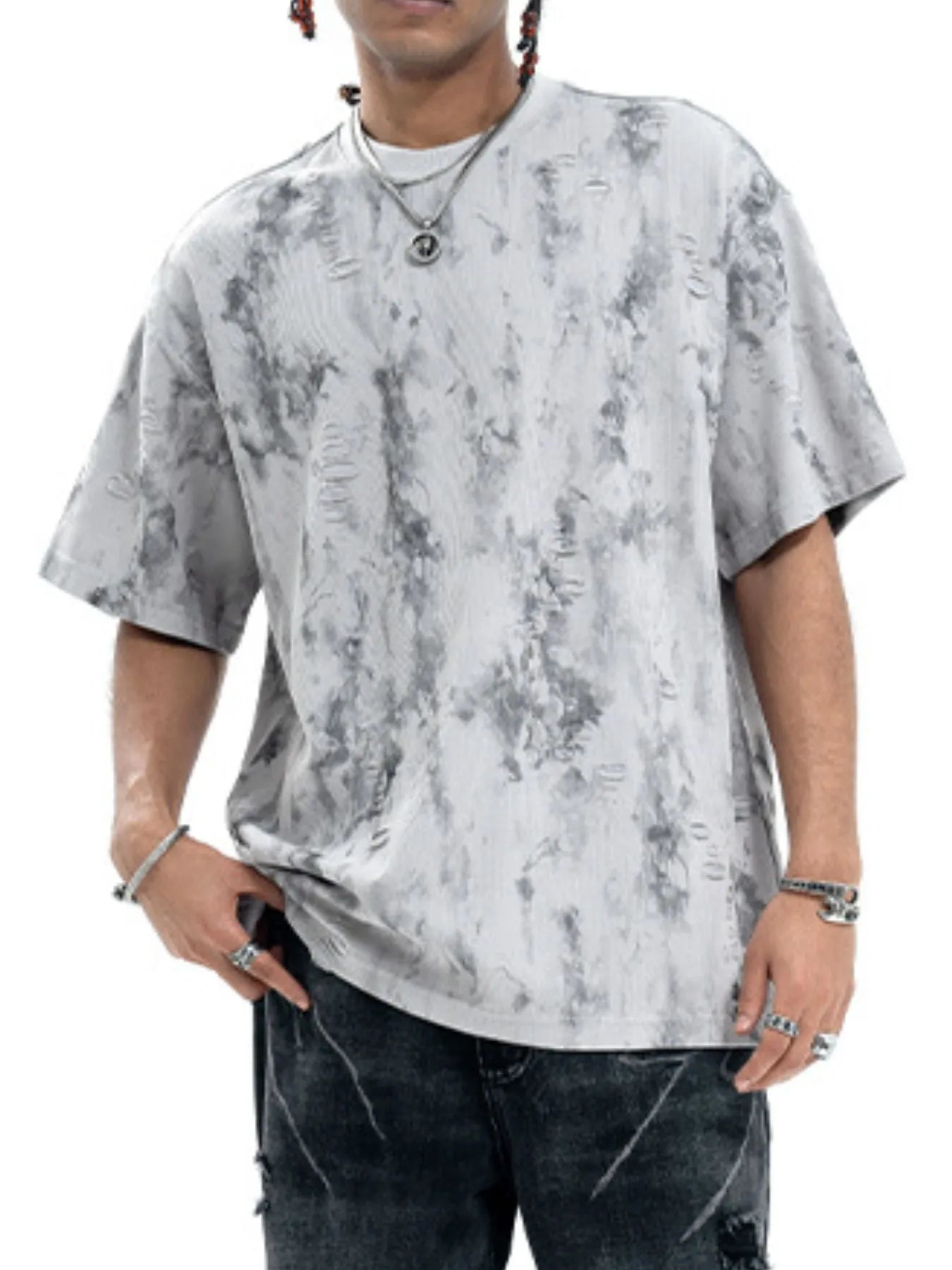 Men's Oversized Tie-Dye Short Sleeve T-Shirt