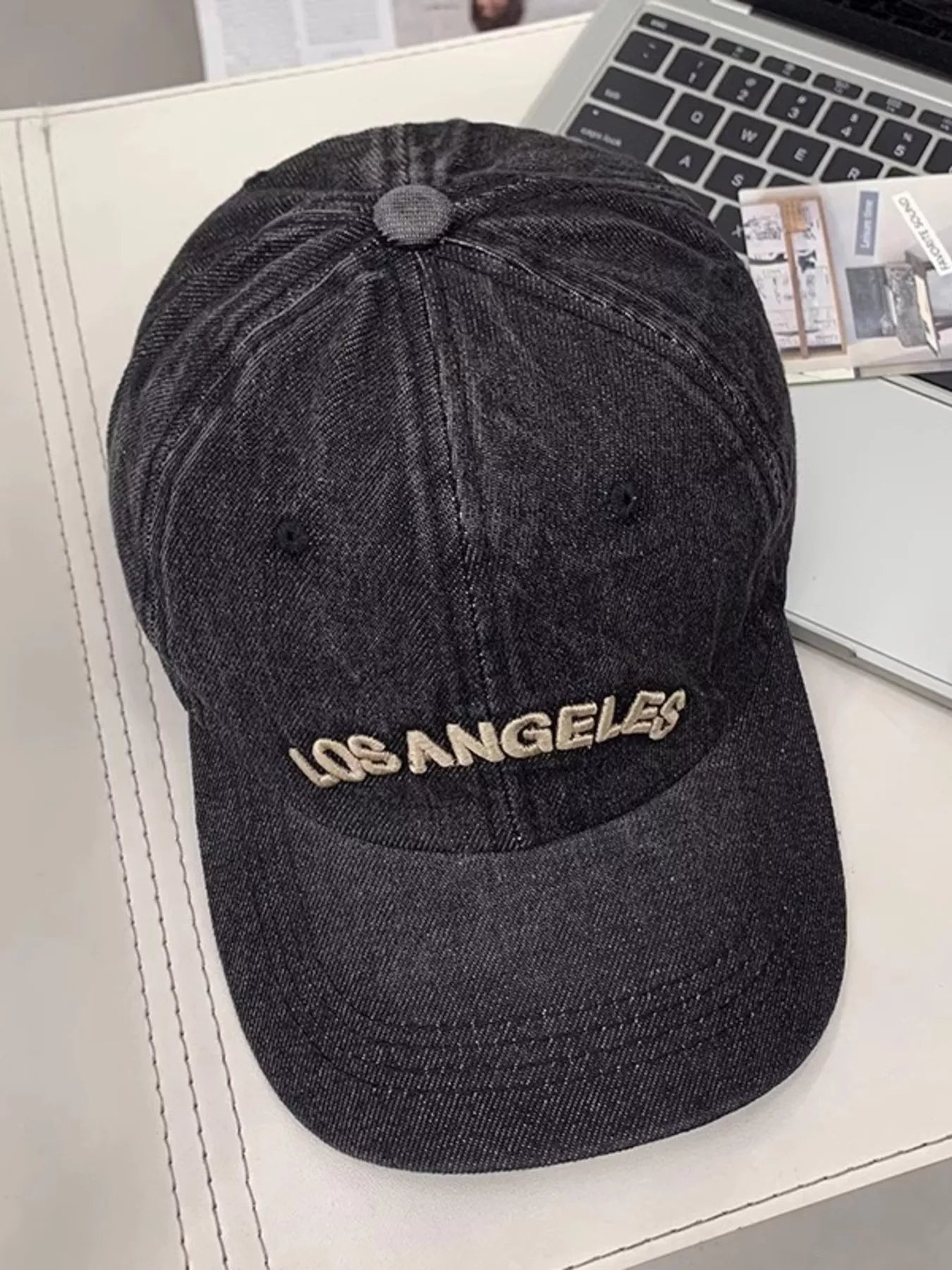 Casual Embroidered Denim Baseball Cap