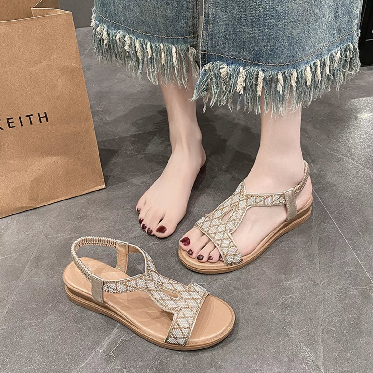 Open Toe Wedge Sandals