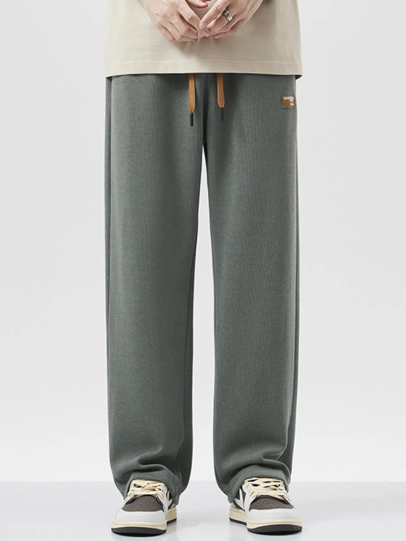 Men's Full Size Drawstring Wide Leg Pants Plus Size