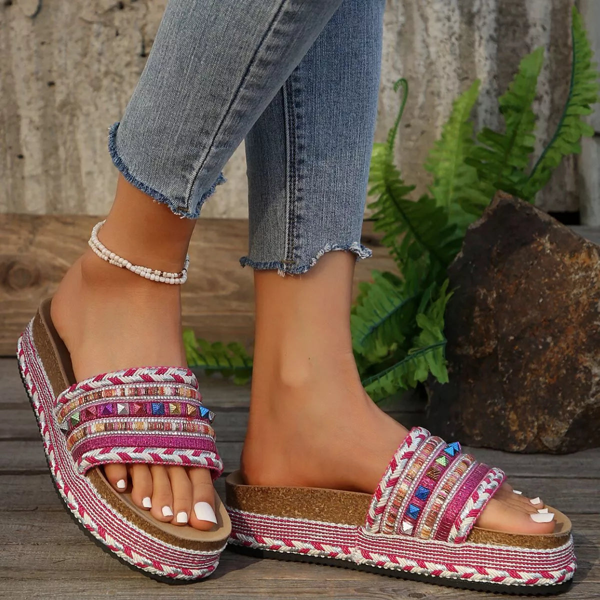 Open Toe Platform Sandals