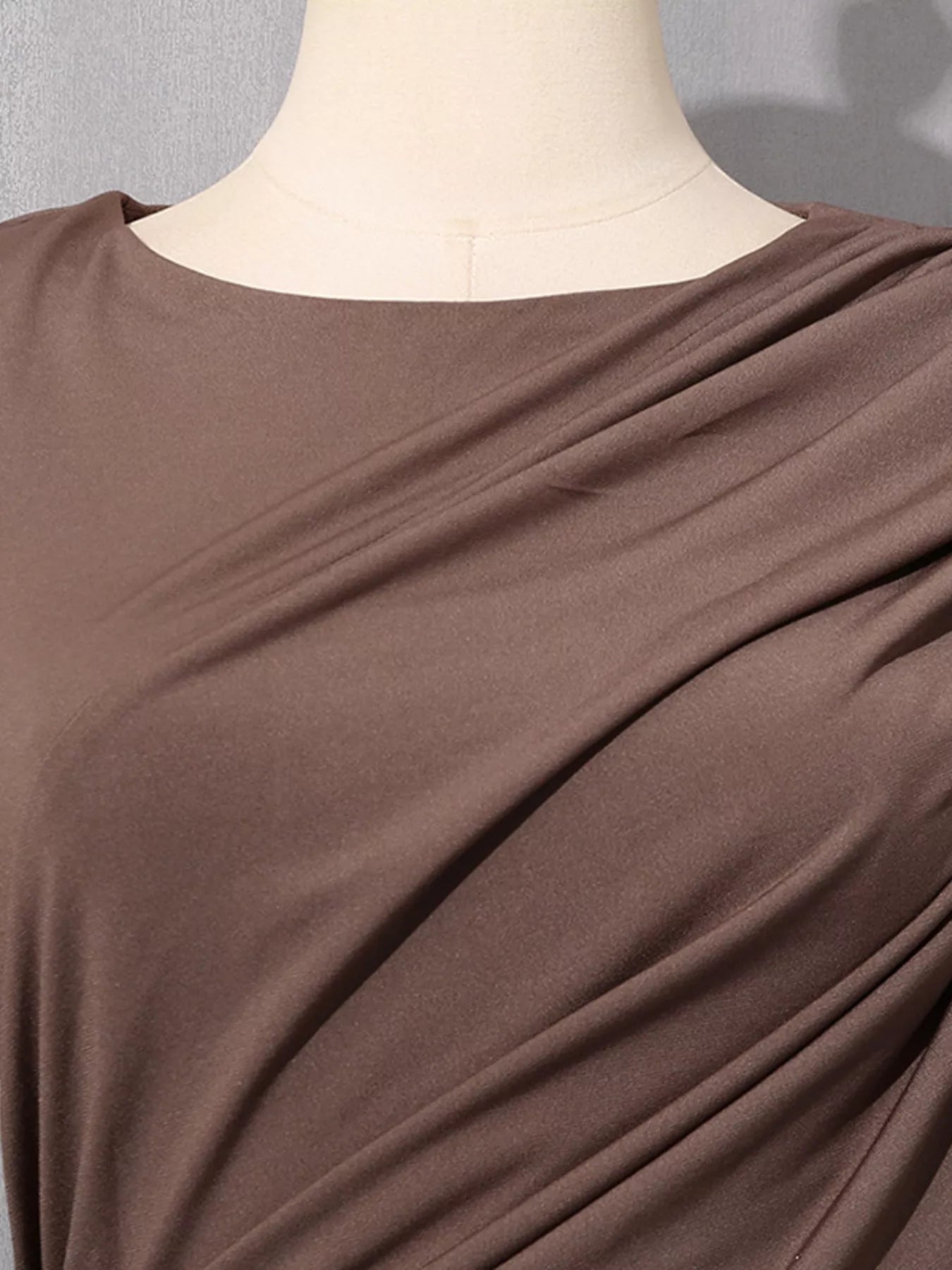 Ruched Long-Sleeve Maxi Dress with Cutout Detail
