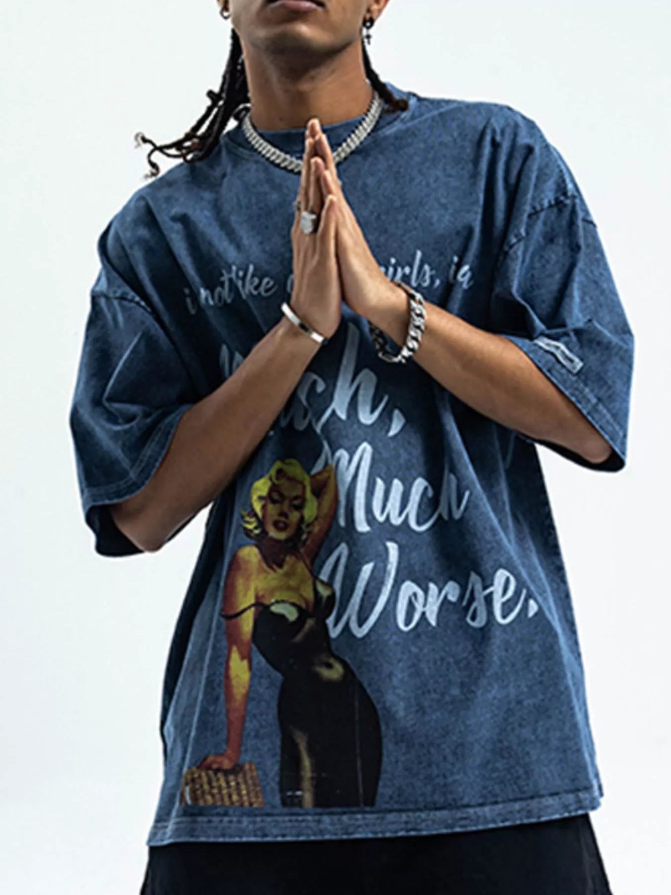 Men's Graphic Round Neck Half Sleeve T-Shirt