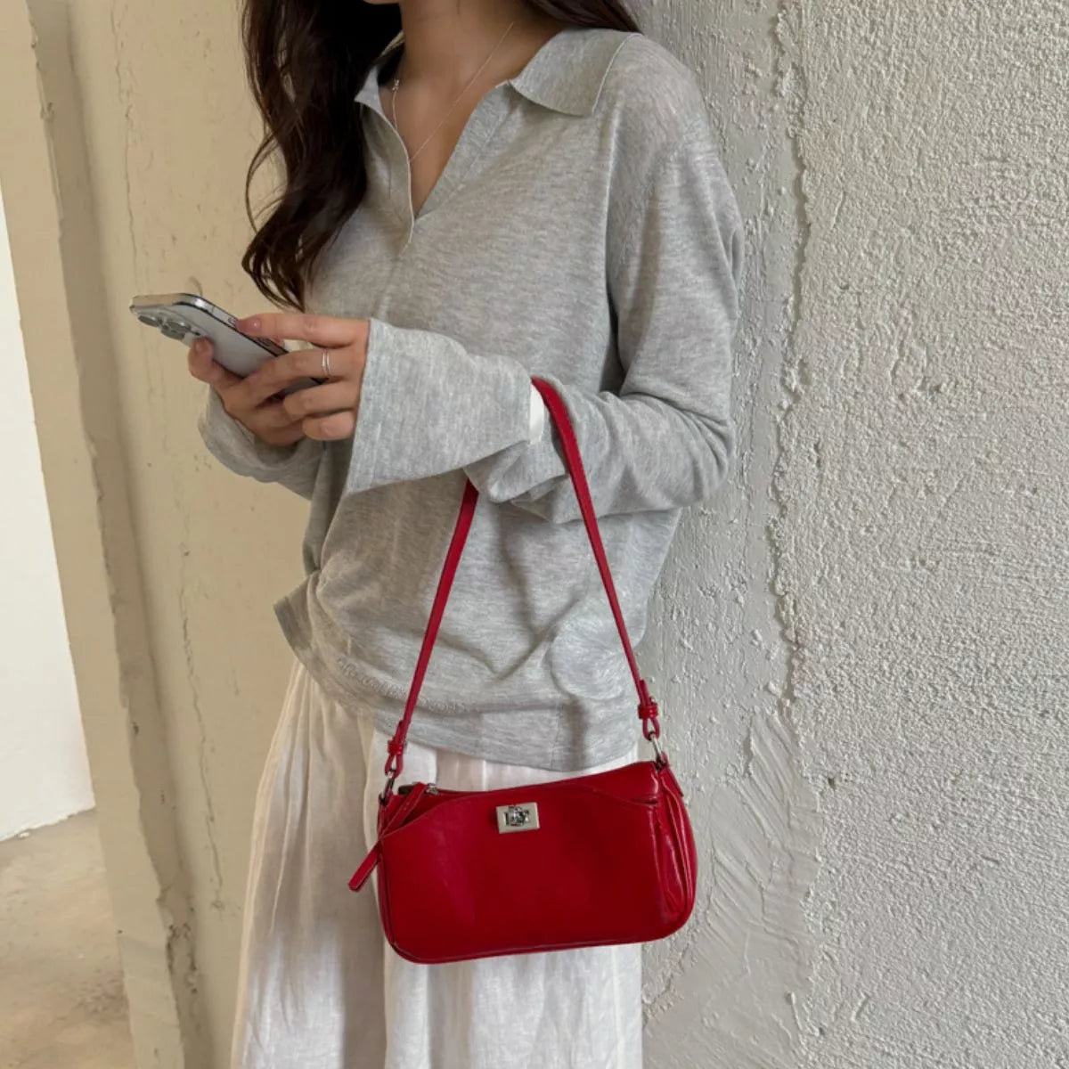 PU Leather Shoulder Bag
