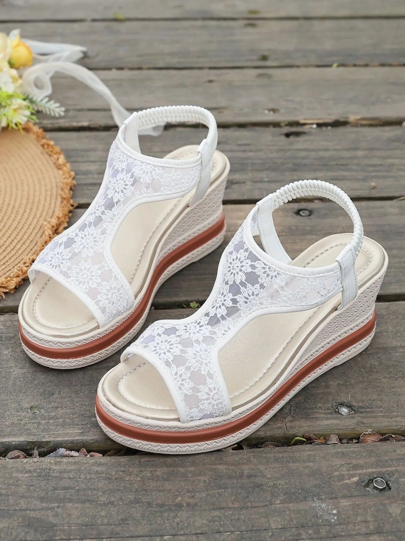 Platform Wedge Open Toe Sandals