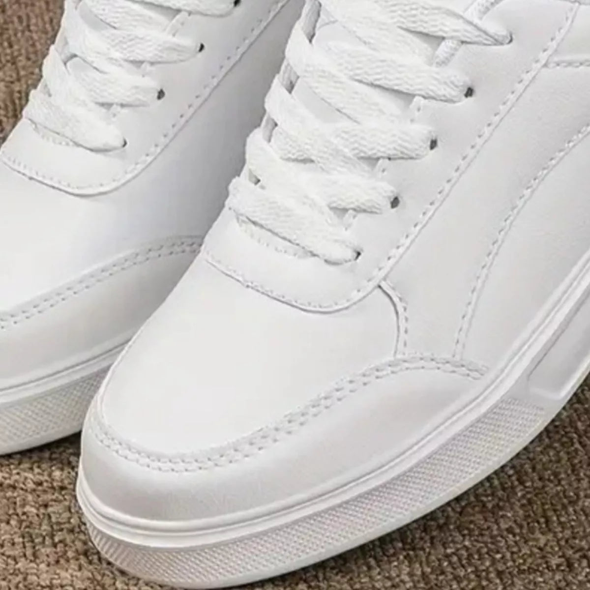 Round Toe Lace Up Sneakers