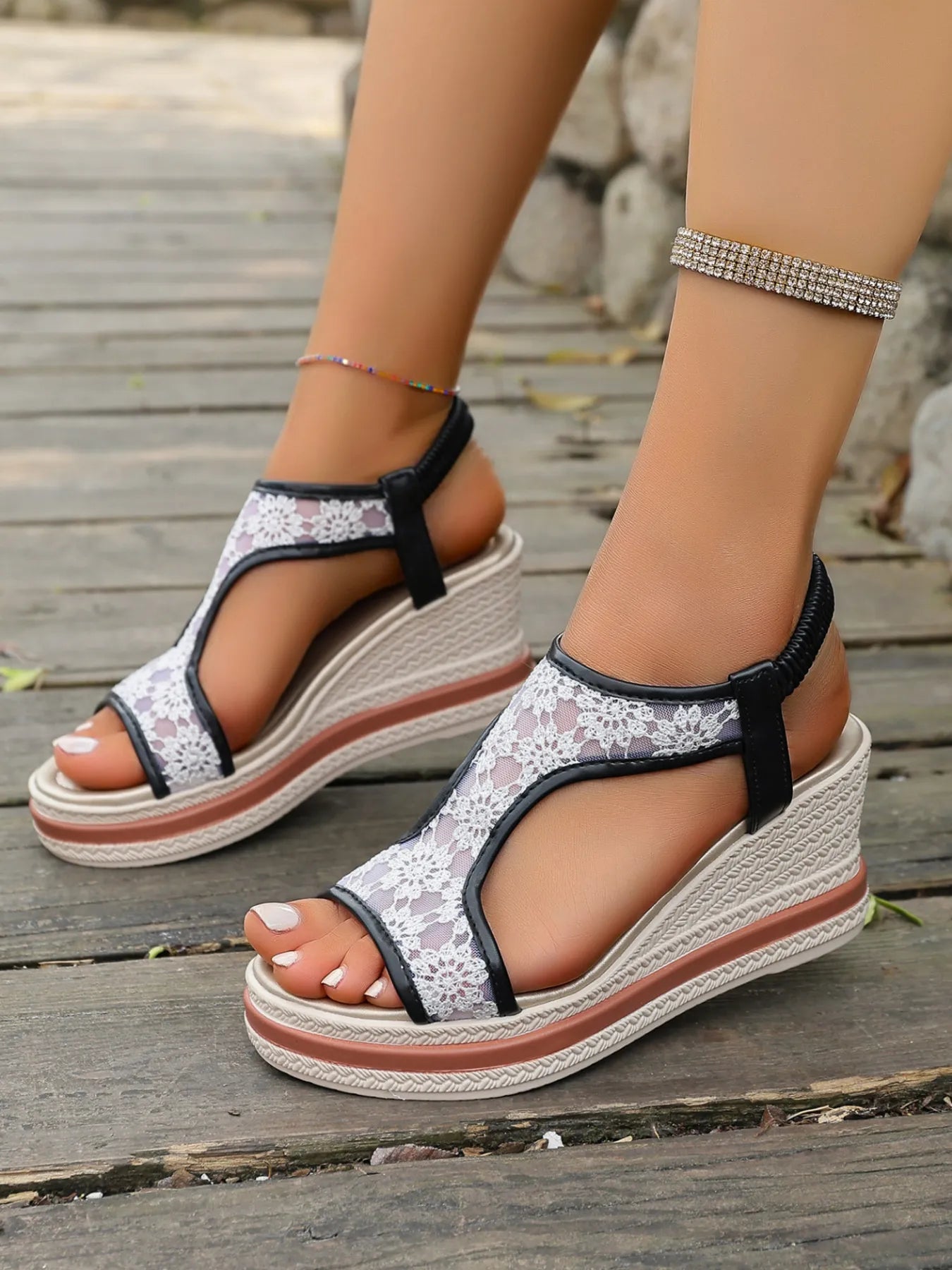 Platform Wedge Open Toe Sandals