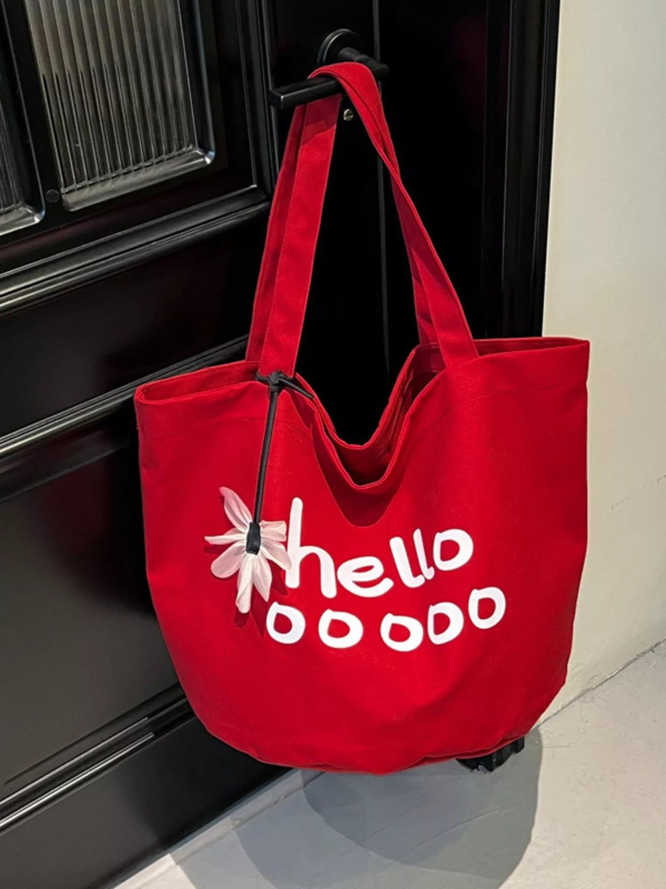 Letter Canvas Tote Bag