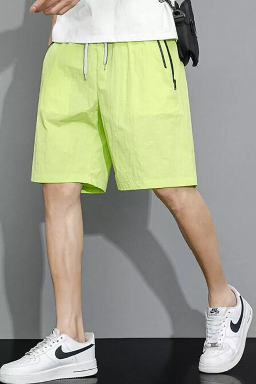 Men's Plus Size Lightweight Quick-Dry Drawstring Shorts