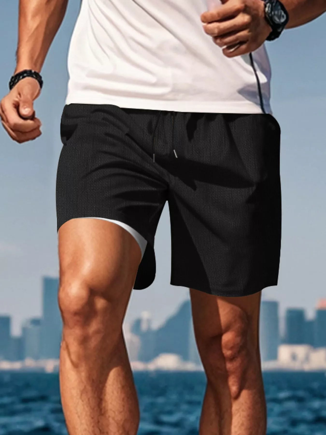 Men's Drawstring Causal Shorts