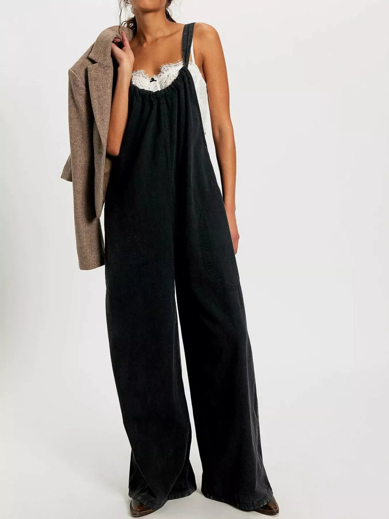 Sleeveless Wide-Leg Jumpsuit