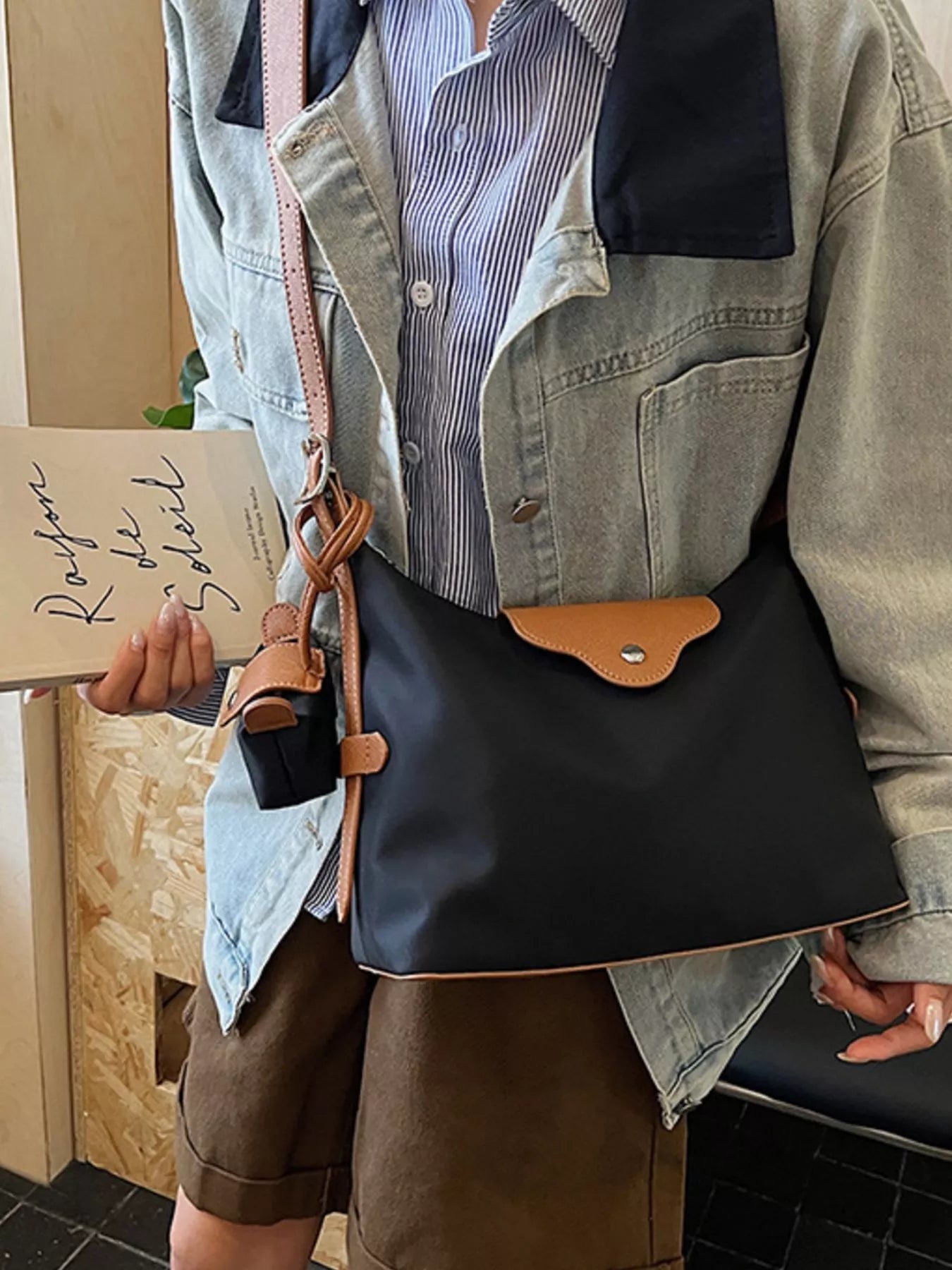 Hobo Crossbody Bag with Coin Purse