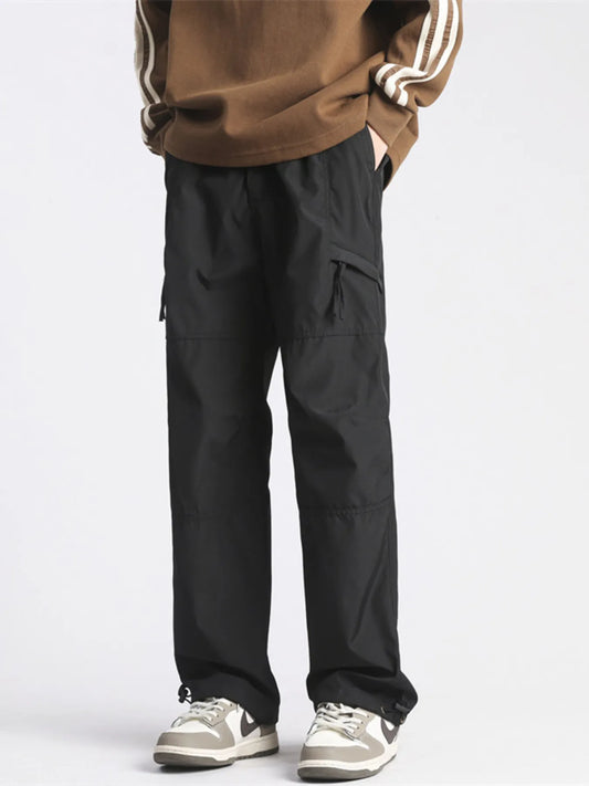 Men's Full Size Wide Leg Cargo Pants Plus Size