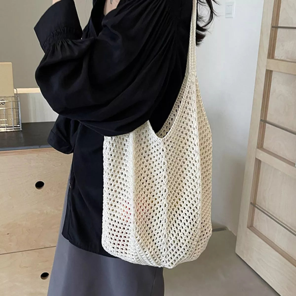Crochet Knit Shoulder Bag