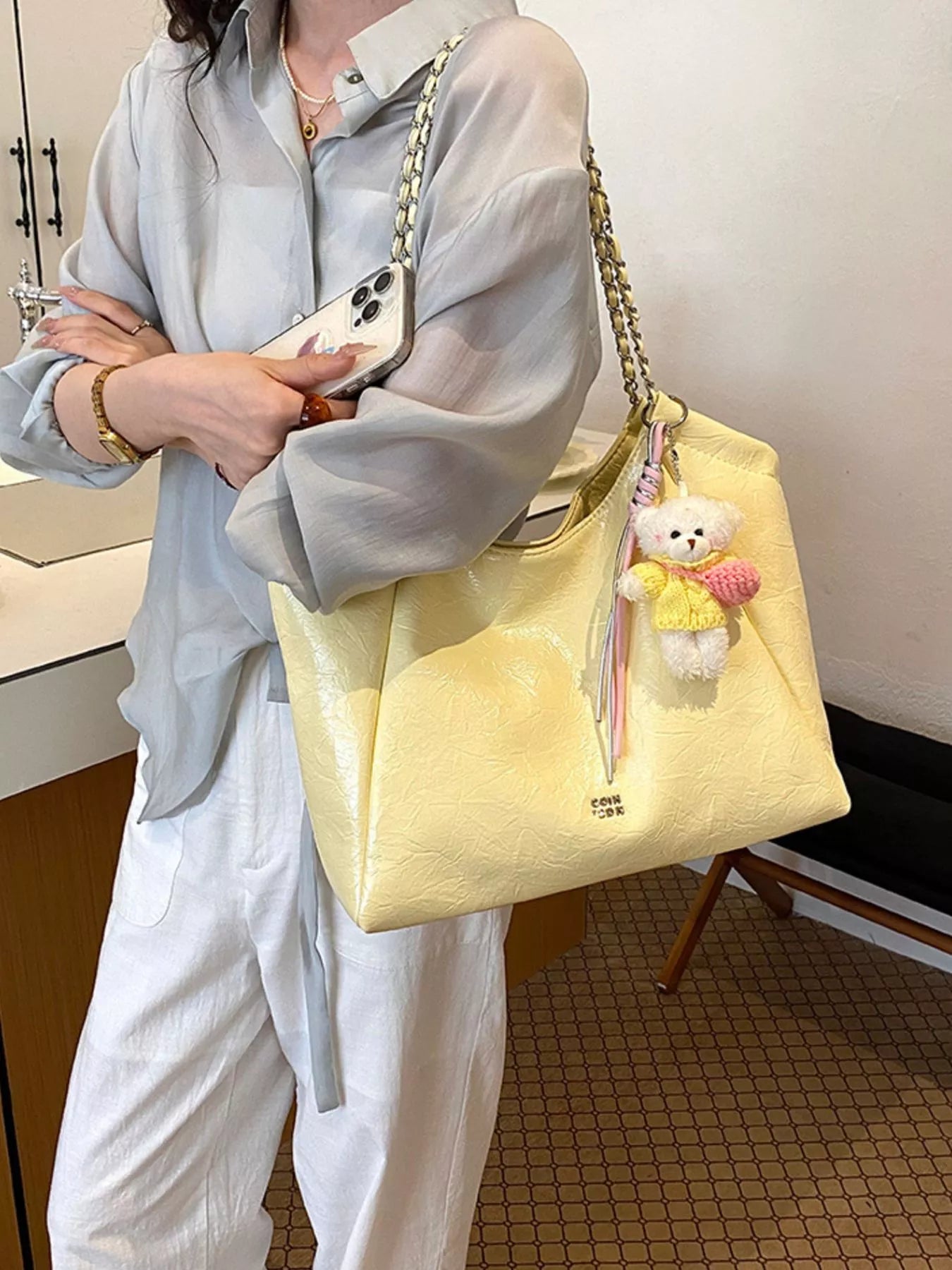 PU Leather Shoulder Bag