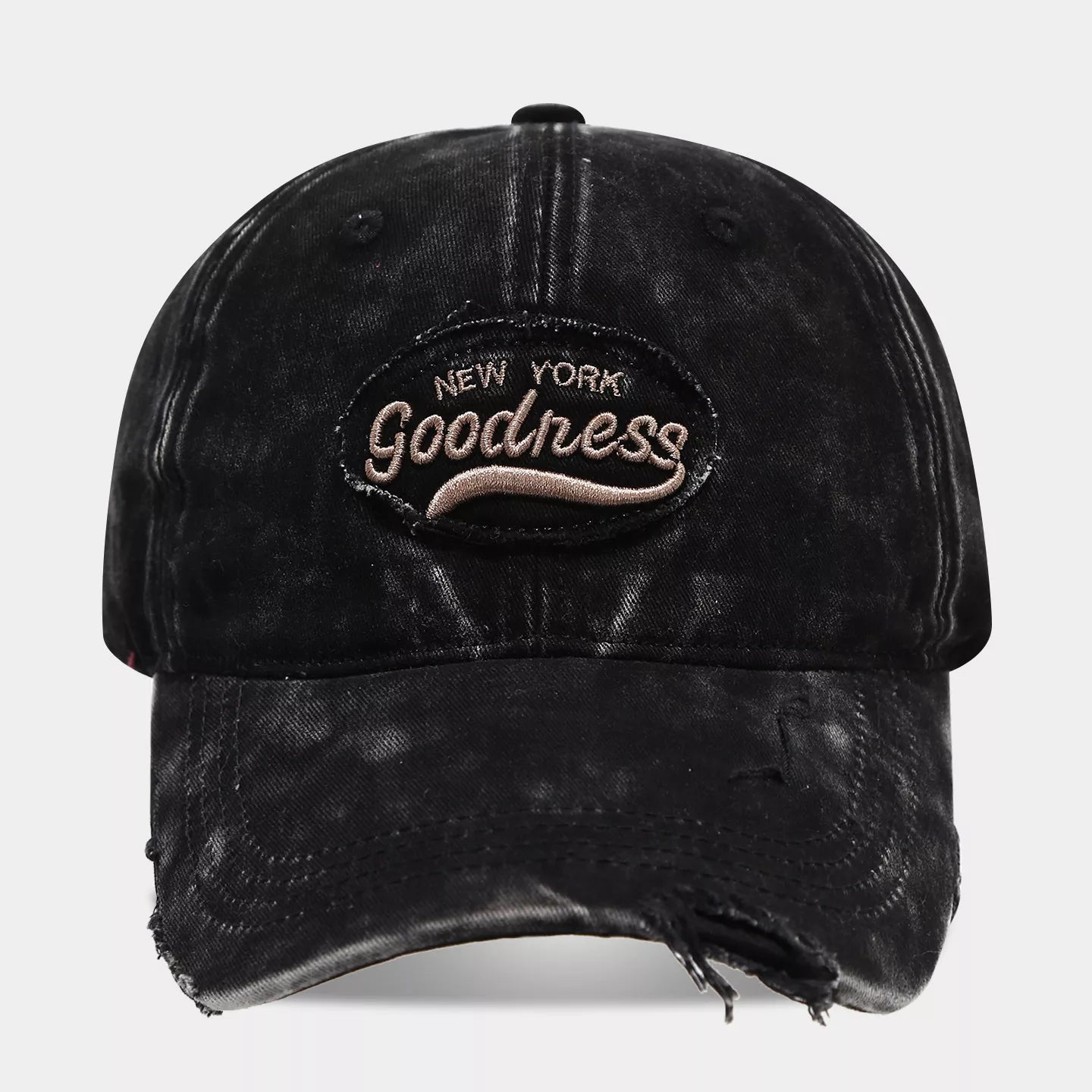 Distressed Washed Cotton Baseball Cap