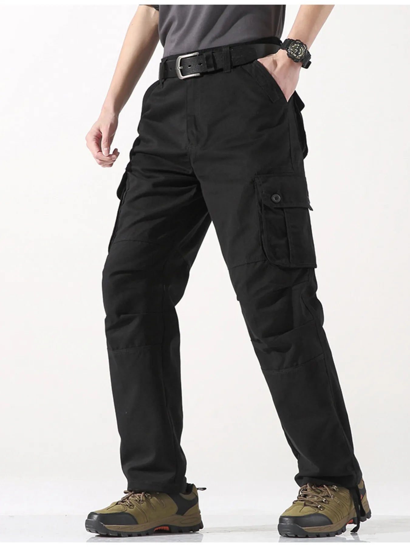 Men's Wide Leg Cargo Pants