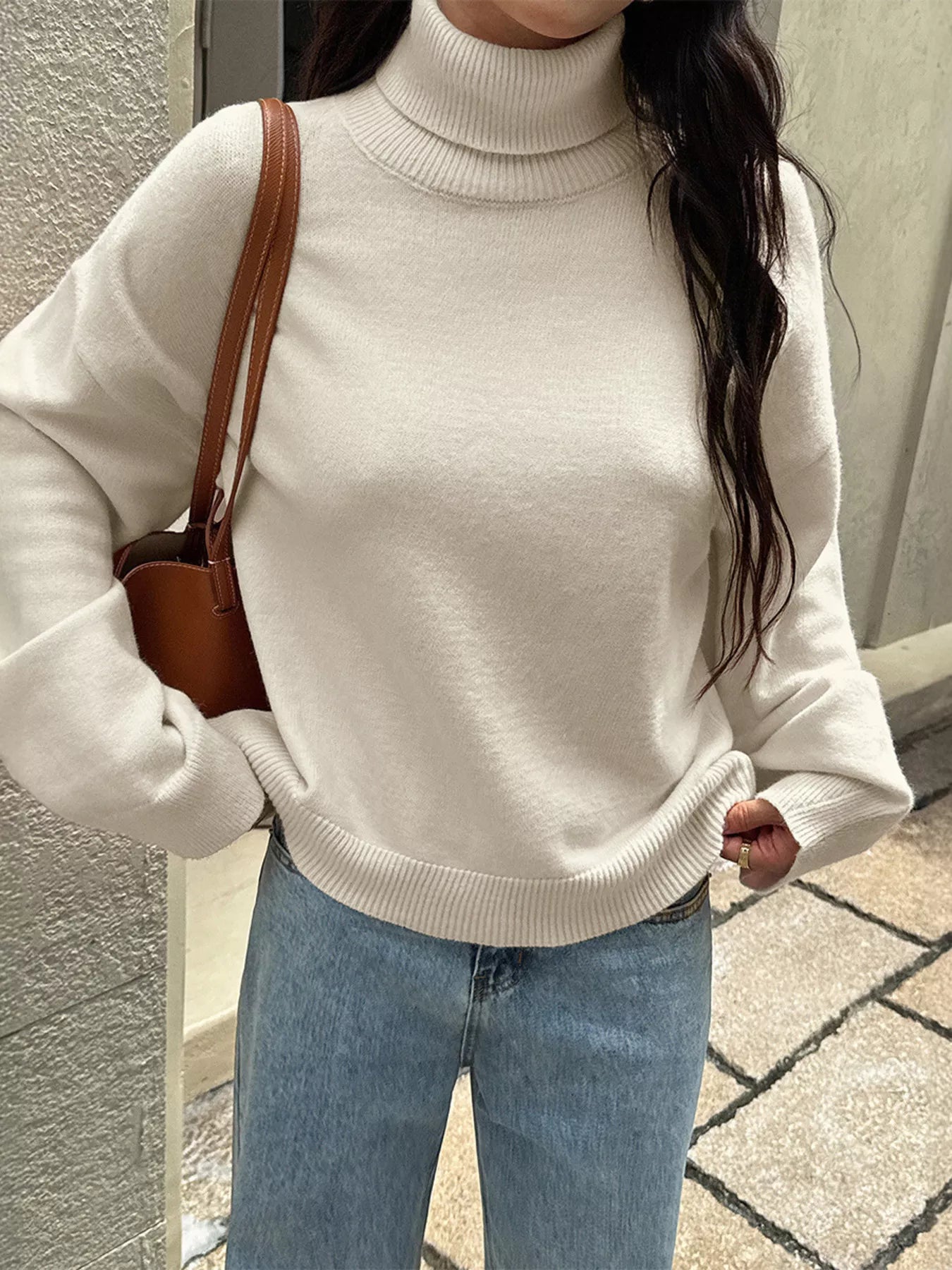 Turtleneck Long Sleeve Sweater