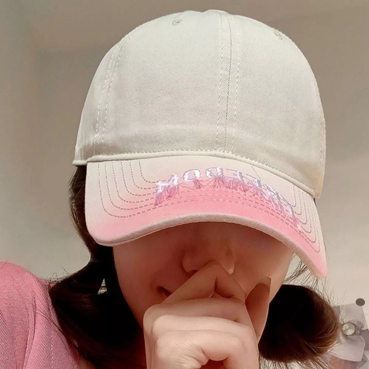 Gradient Embroidered Baseball Cap