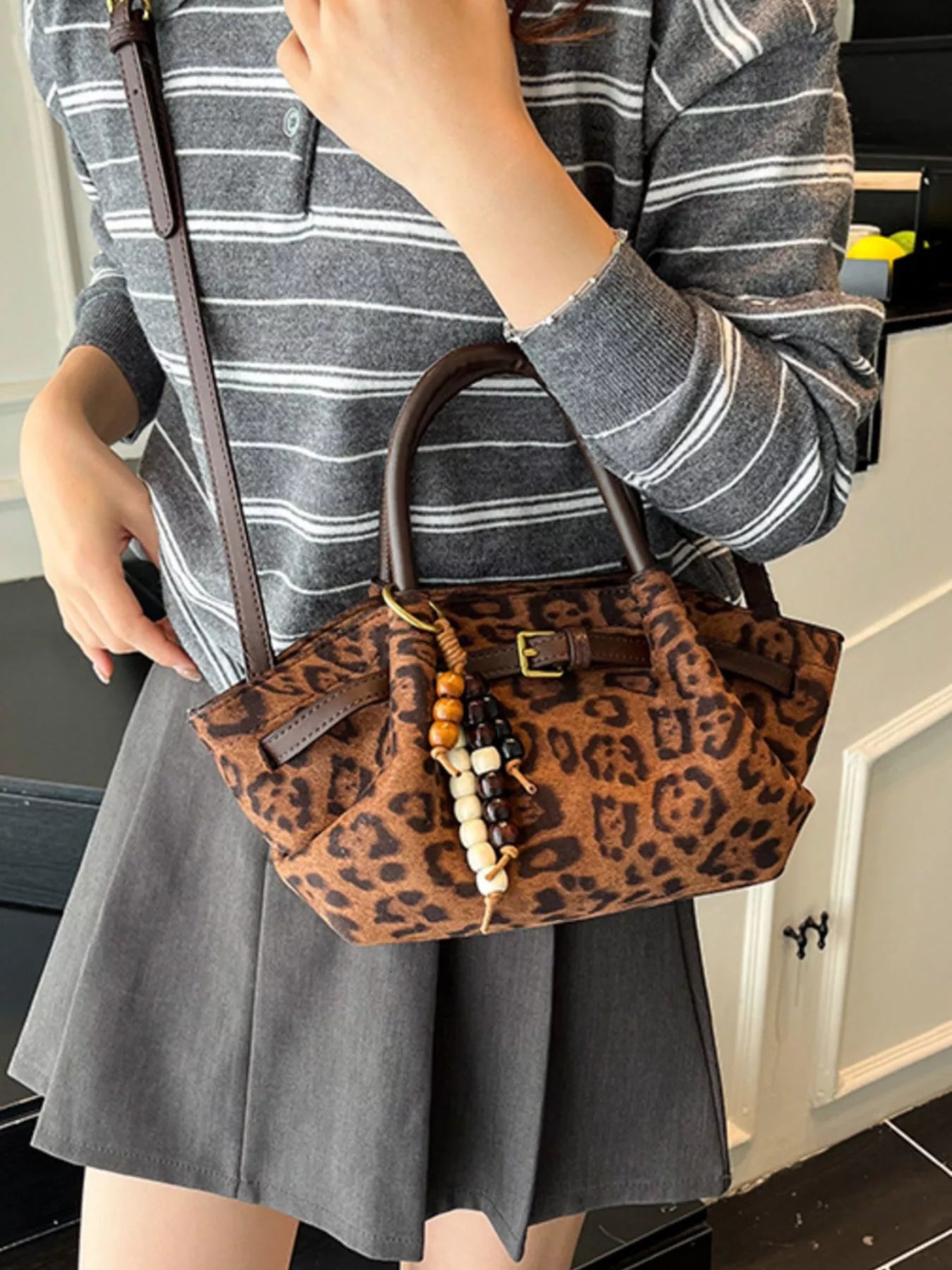 Buckle Decor Tote Bag