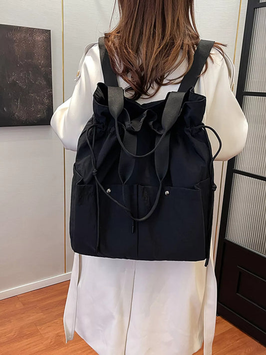 Drawstring Closure Lightweight Backpack Bag