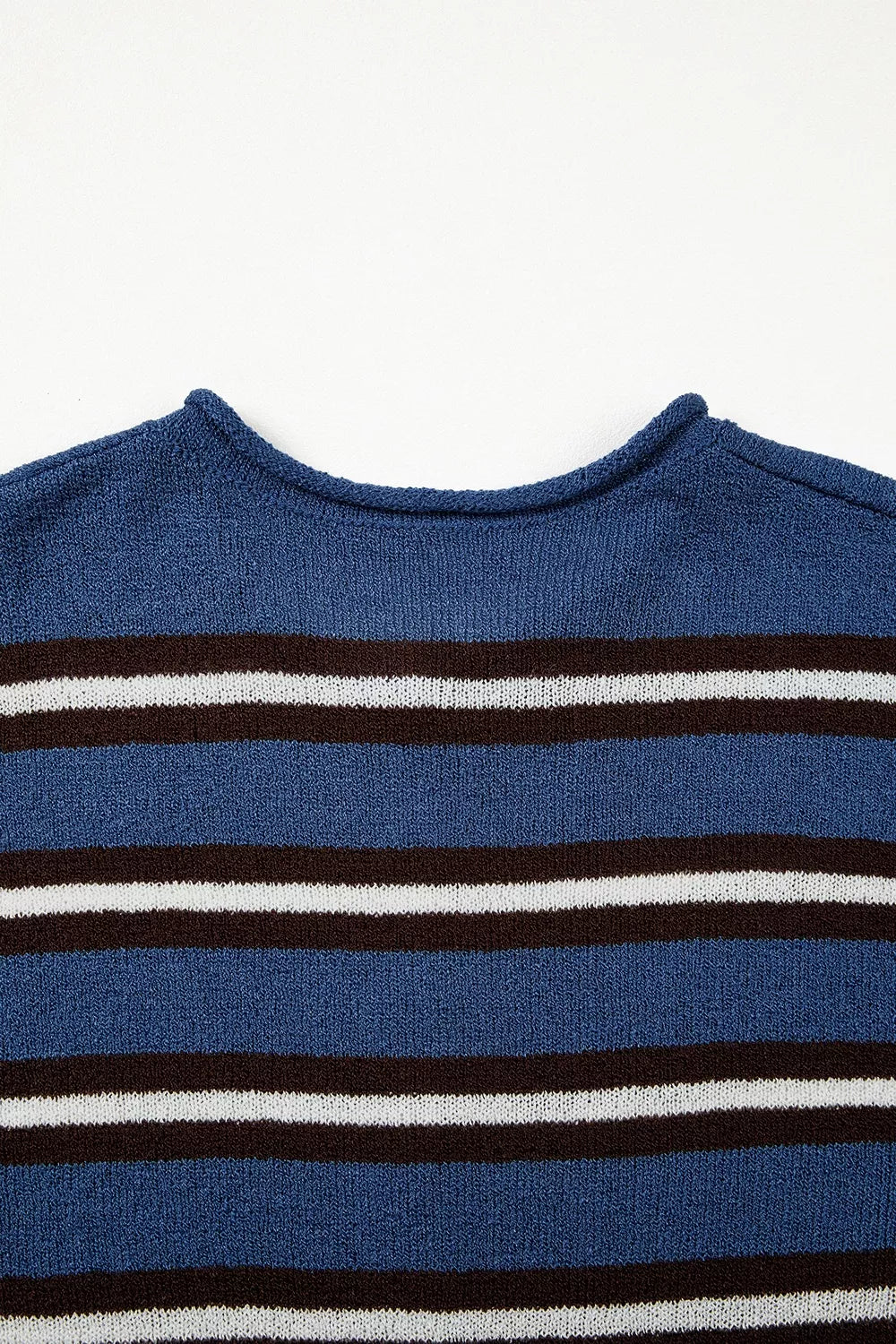 Stripe Striped Drop Shoulder Button Cardigan