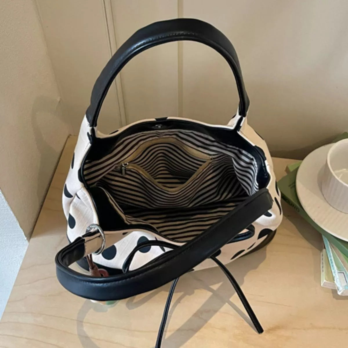Polka Dot Shoulder Bag